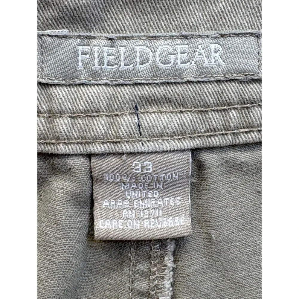 Vintage Field Gear Men's 33 Khaki Cargo Shorts Outdoor Utility Casual Streetcore